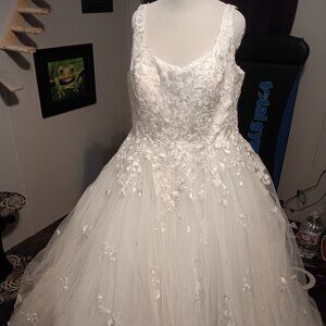 Gorgeous wedding dress NEW! size 20 / 24W-26W Ivory A-line